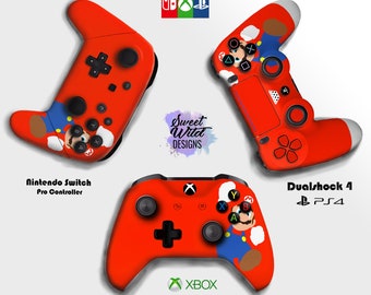 Super Mario Red Vinyl Skin für Pro Controller