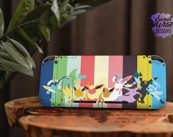 Pokemon Nintendo Switch Skin, Colorful Anime Decal, 3M Vinyl Sticker