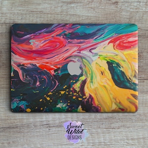 Colored acrylic paint , sticker for Macbook oil painting hp skin acrylic paint Colored surface skin abstract art paint pro 2019 skin