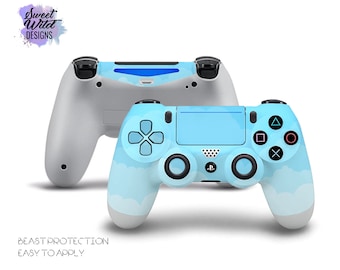 Cartoon Wolke Himmel Controller Skin, Fantasy Blau Vinyl Aufkleber