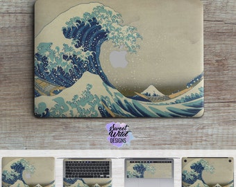 Great Wave off Kanagawa Macbook Skin, Japanese Art Decal