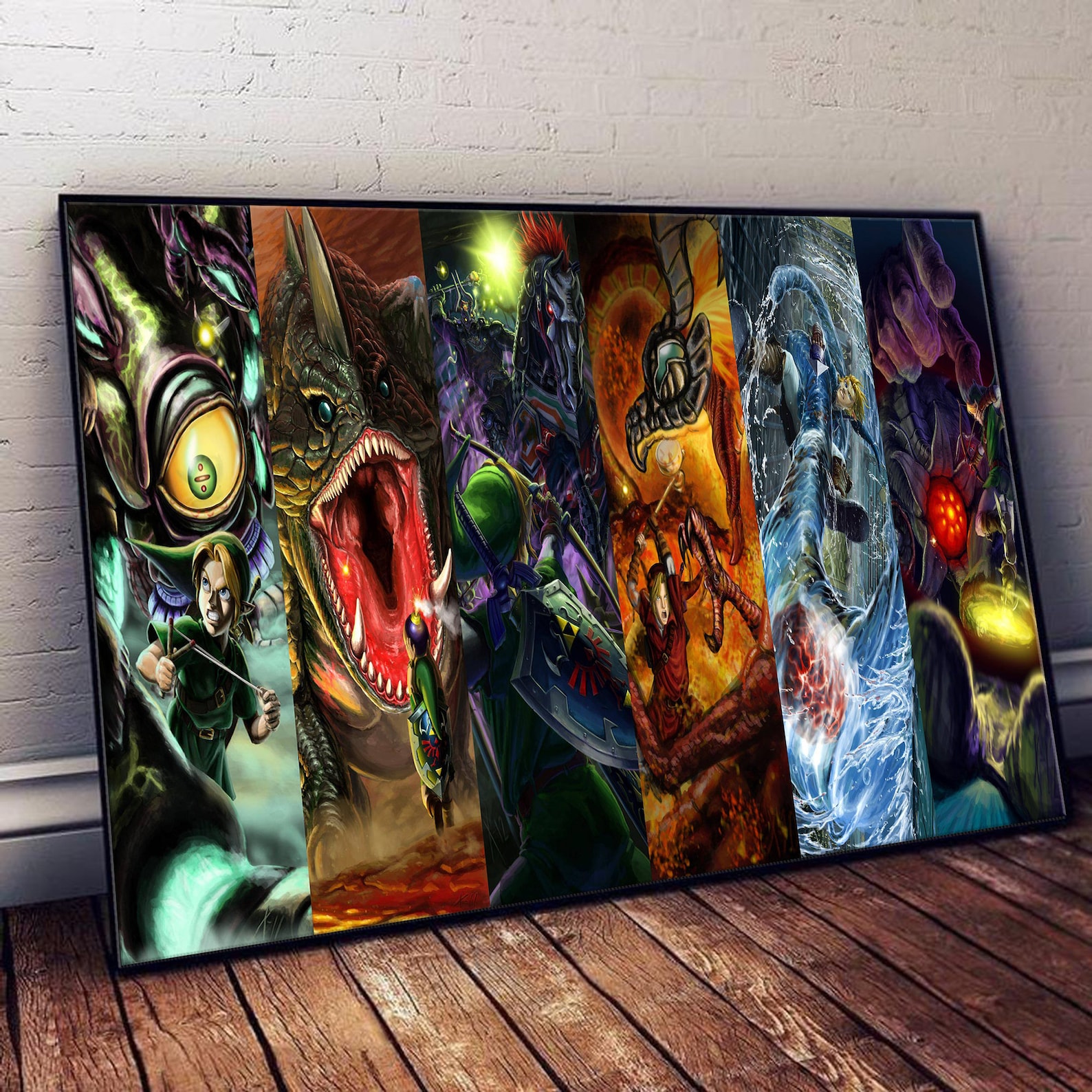 The Legend Of Zelda Ocarina Of Time Poster Etsy