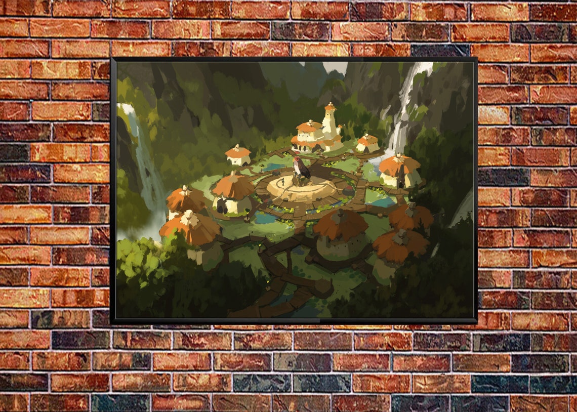 The Legend of Zelda Breath of the Wild Frog Village Tarrey Etsy