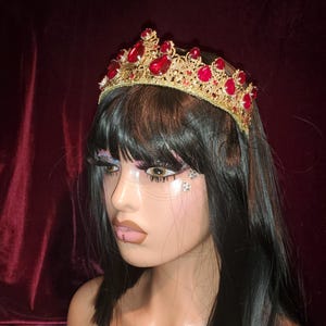 Rosalia, Costume Tiara, Medieval Crown Tiara, Queens Crown, Fantasy Crown, Elf Crown, Queen Costume, Party Crown, Rocker, Halloween Costume