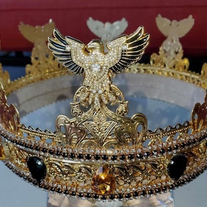 Crown of Termessos, King Crown, Male Crown, Men&#39;s Crown, Crowns, Gold, Medieval, Royal, Renaissance crowns, Head Accessories, Faires Costume