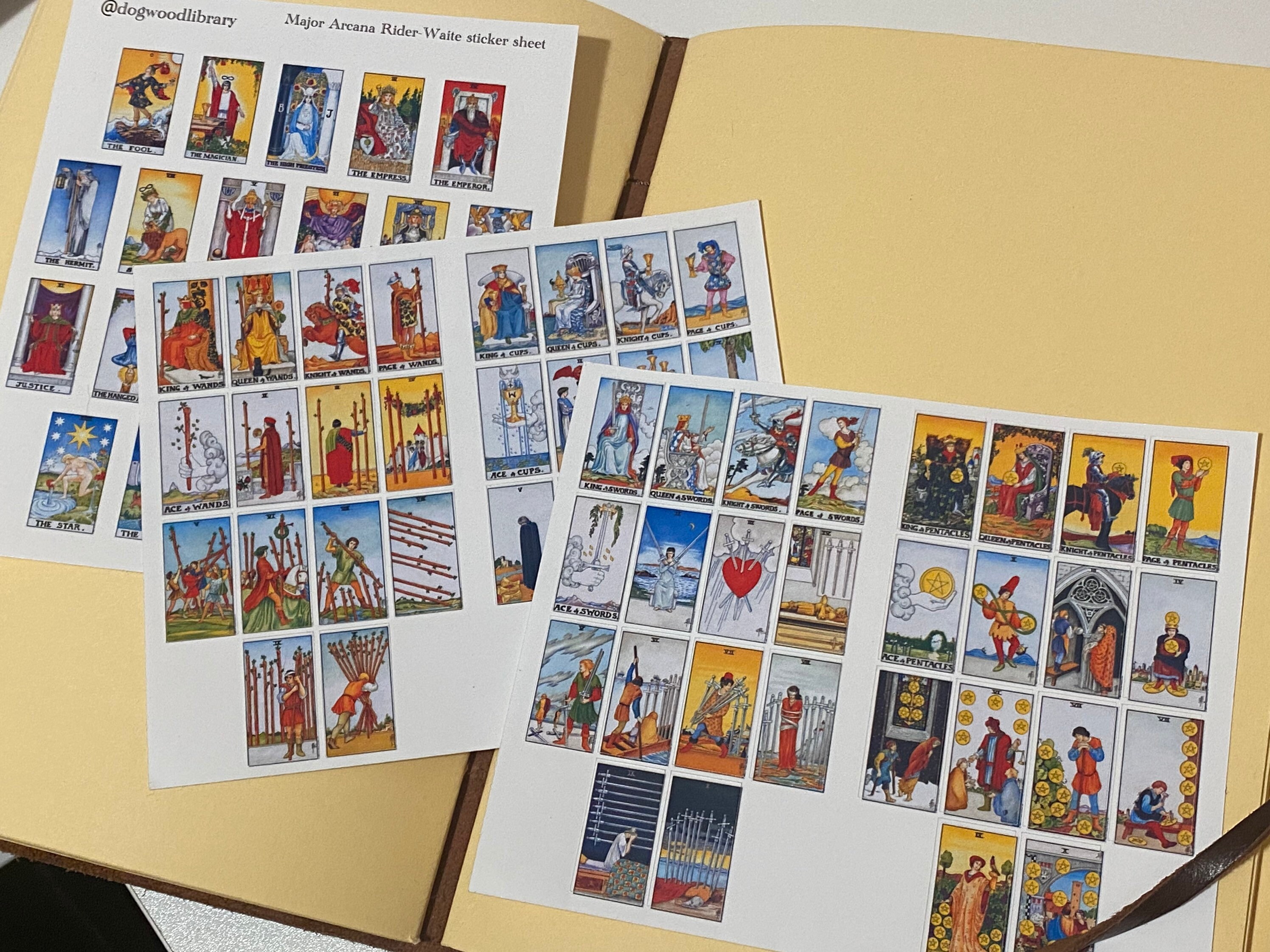 Full Tarot Miniature Sticker Journal Set
