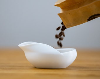 Coffee Bean Measuring Bowl to scale your coffe beans - Espresso Coffee Dosing Tray - /3D printed
