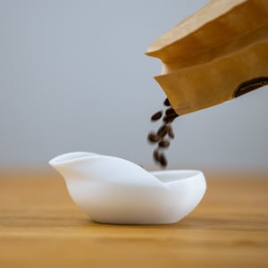 Coffee Bean Measuring Bowl to scale your coffe beans - Espresso Coffee Dosing Tray - 3D printed