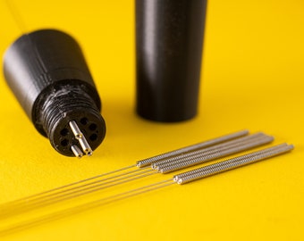 10 x WDT-vervangende naalden/pinnen | Diameter 0,30-0,35-0,40 mm | Roestvrij staal: gereedschap niet inbegrepen