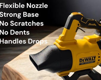 DeWalt 20v Max Blower Nozzle, Flexible TPU, Car Detailing