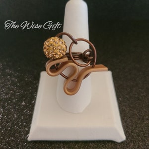Exquisite Handcrafted Copper Wire Wrapped Ring Size 8