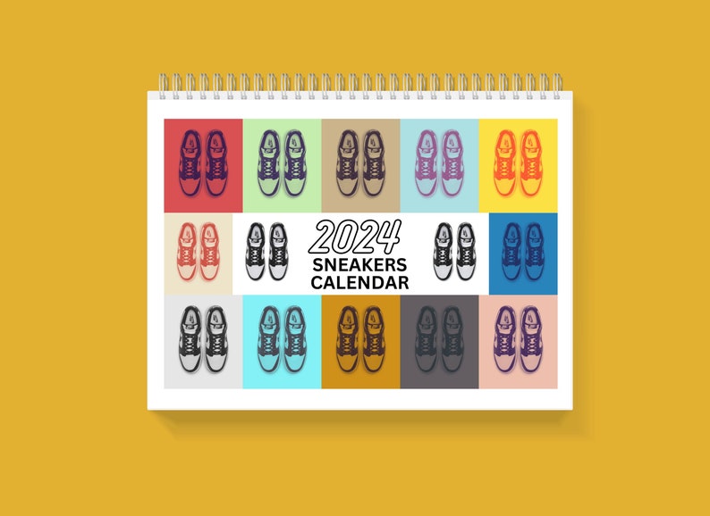 2024 Sneaker Calendar, Dunks Calendar, Nikecalendar, Gift for Men, Nike
