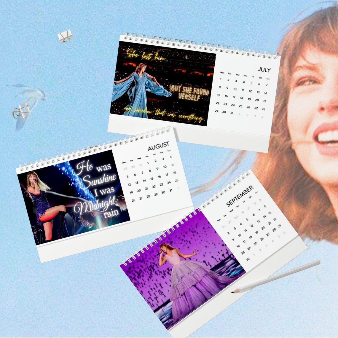 Taylor Swift Desk Calendar 2024 Calendar, Eras Tour 2024 Calendar