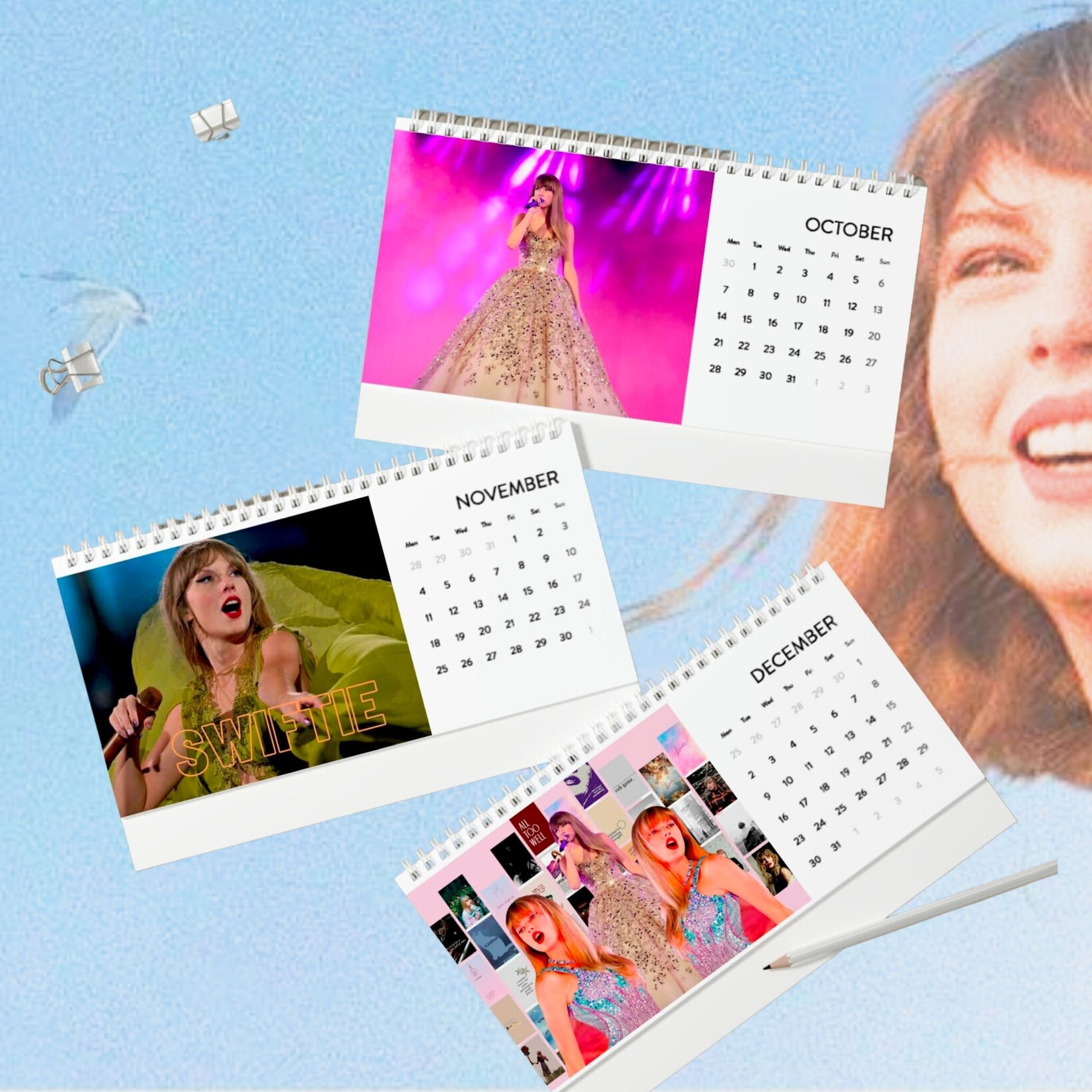 Taylor Swift Desk Calendar 2024 Calendar, Eras Tour 2024 Calendar