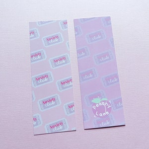 Anxiety Club Bookmark, Mental Health Awareness