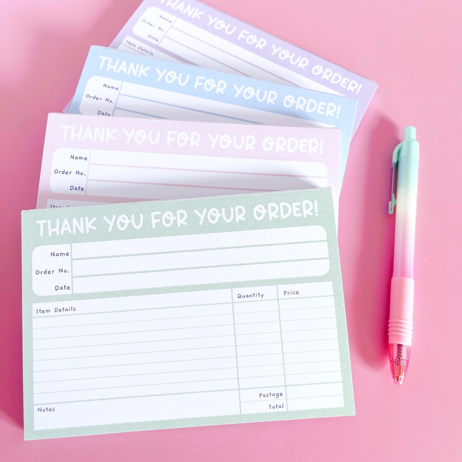 Small Business Invoice Notepad, A6 Tear-off Notepad, Small Business ...