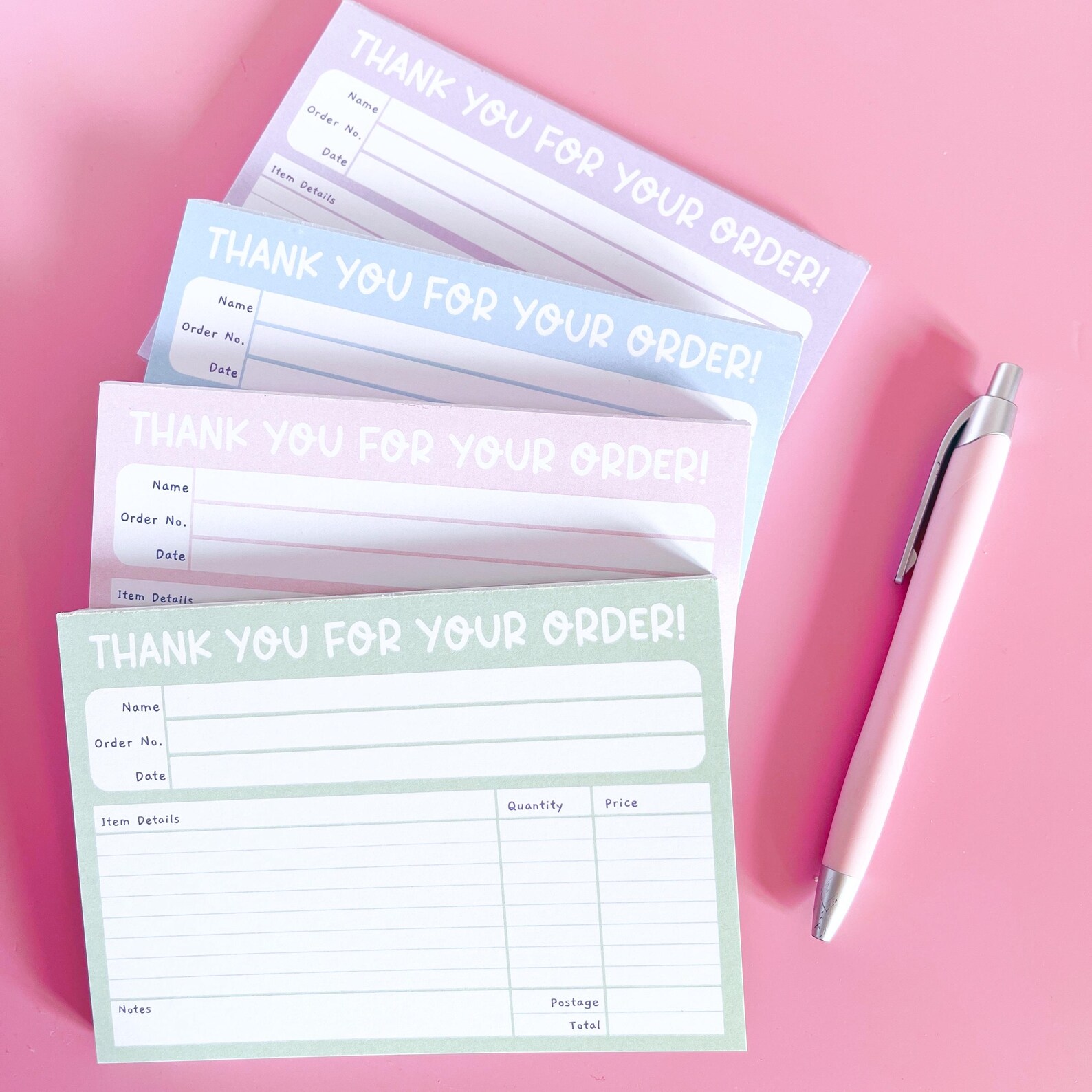 Small Business Invoice Notepad, A6 Tear-off Notepad, Small Business ...