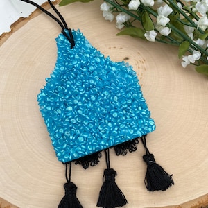 Ear Tag Car Freshie With Tassels // CAN BE PERSONALIZED