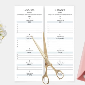 May include: A printable worksheet for kids to practice their five senses. The worksheet has five sections, one for each sense: sight, touch, hearing, smell, and taste. Each section has a list of five things that the child can see, touch, hear, smell, or taste.