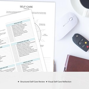 Selbstpflege-Assessment, Therapie-Klienten-Arbeitsblatt, Therapie-Hausaufgaben-Ressource (digitaler Download) Bild 3