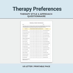 Therapiepräferenzen, personalisierter Fragebogen, druckbares PDF