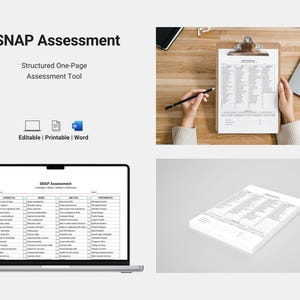 SNAP Assessment Template – Strengths, Needs, Abilities & Preferences - Etsy
