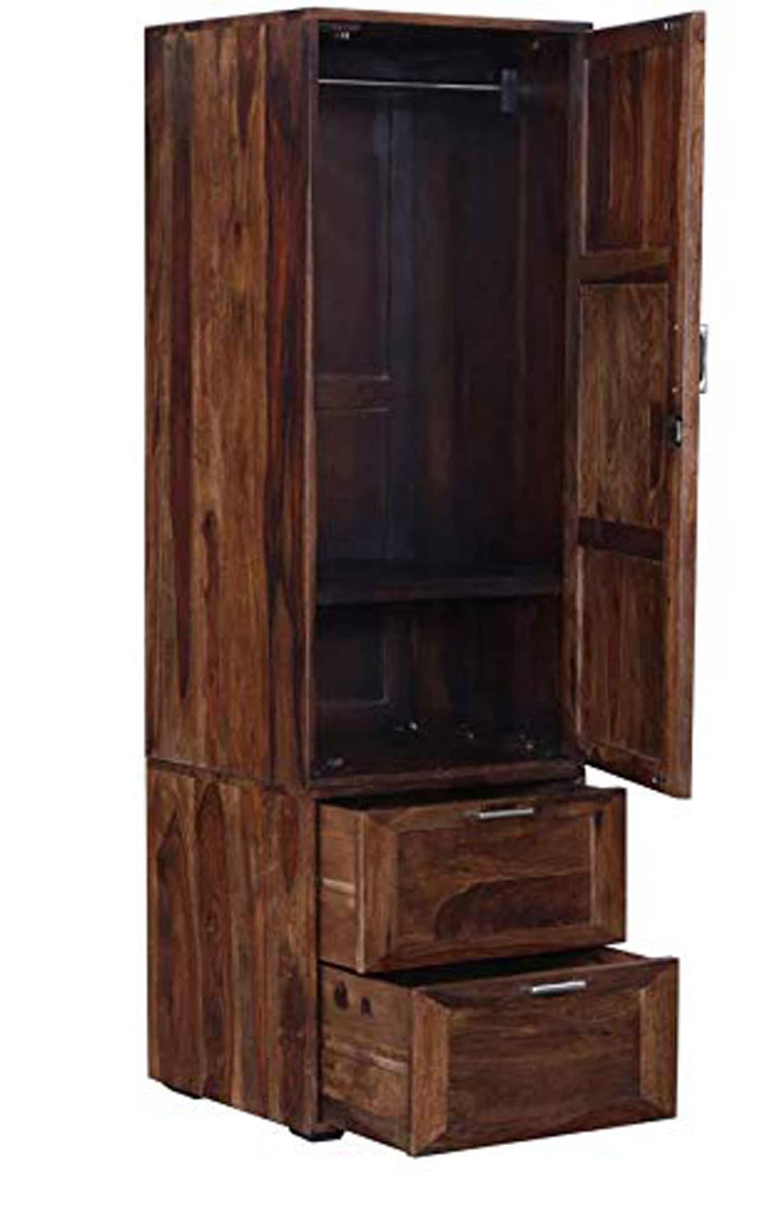 Indian Sheesham Wood Single Door Wardrobe Provincial Teak Etsy