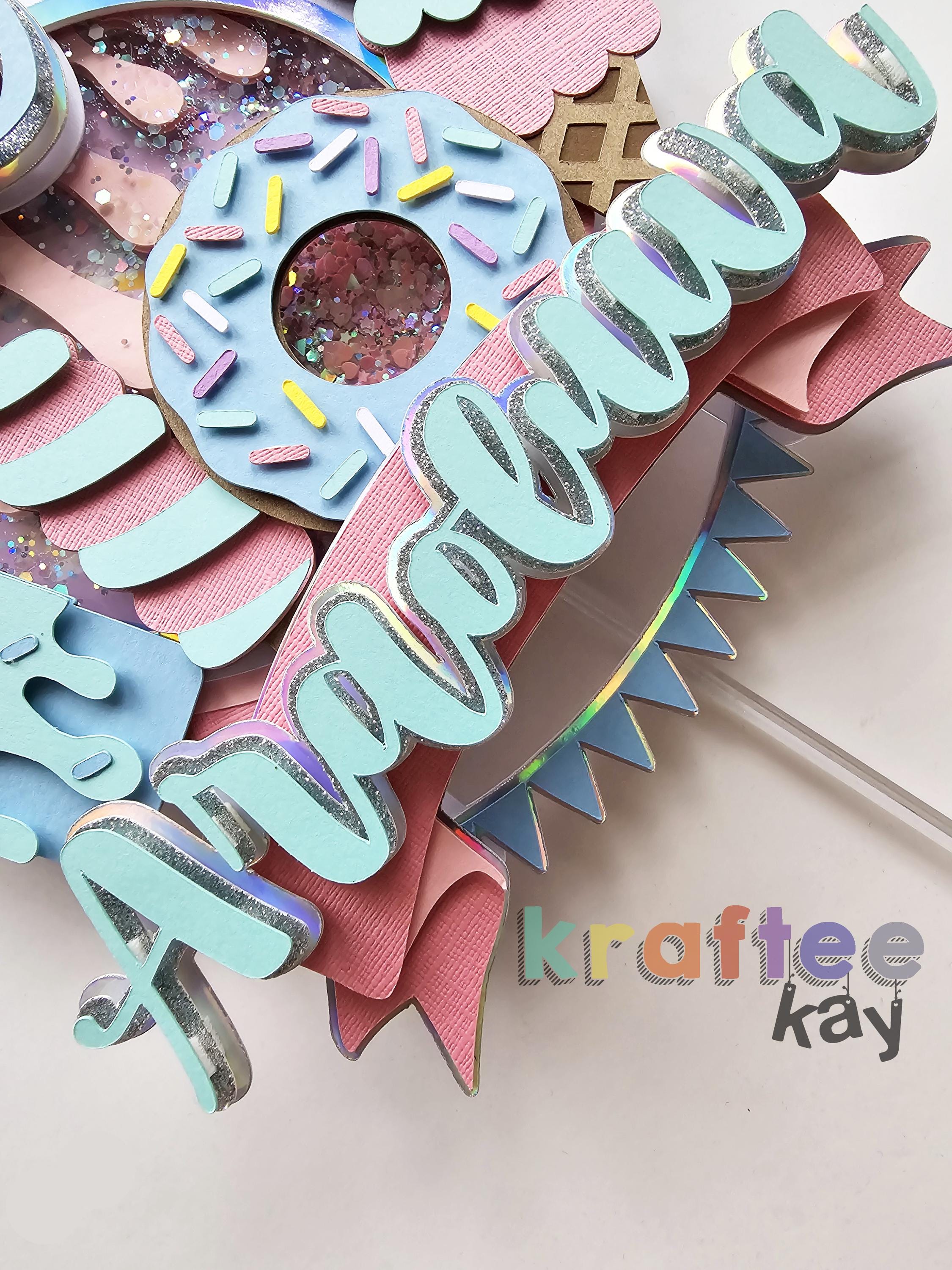 Ice Cream Cake Topper