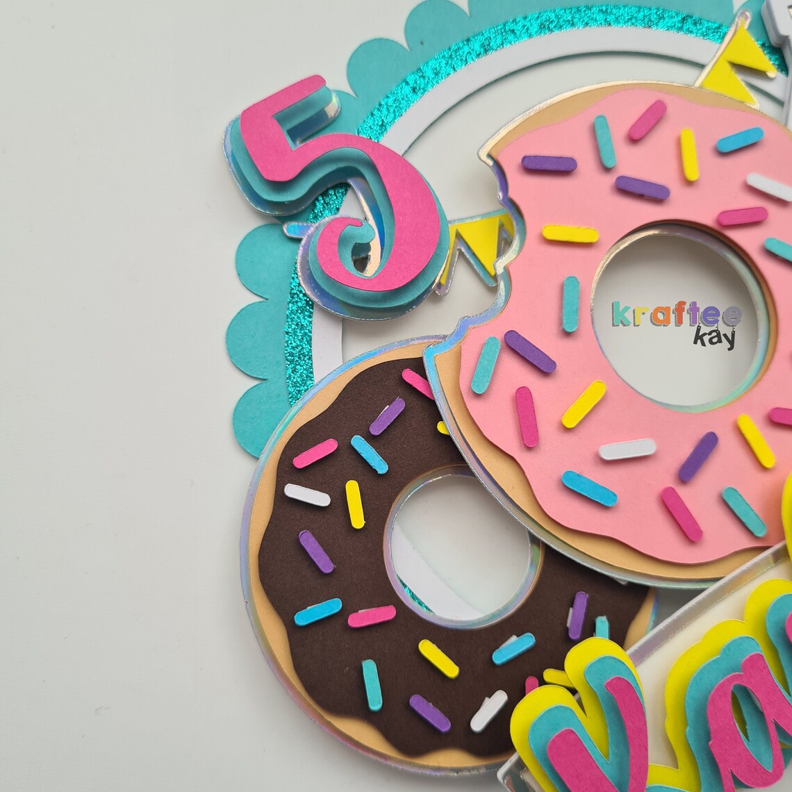 Custom Donut Cake Topper Birthday Cake Topper Donut Get Old Etsy UK