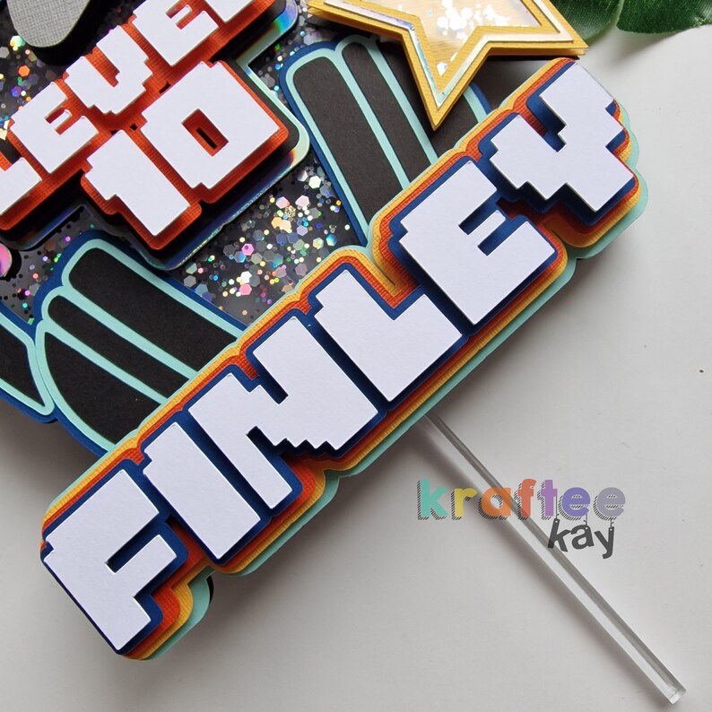 Custom Video Game Cake Topper Birthday Cake Topper Etsy UK