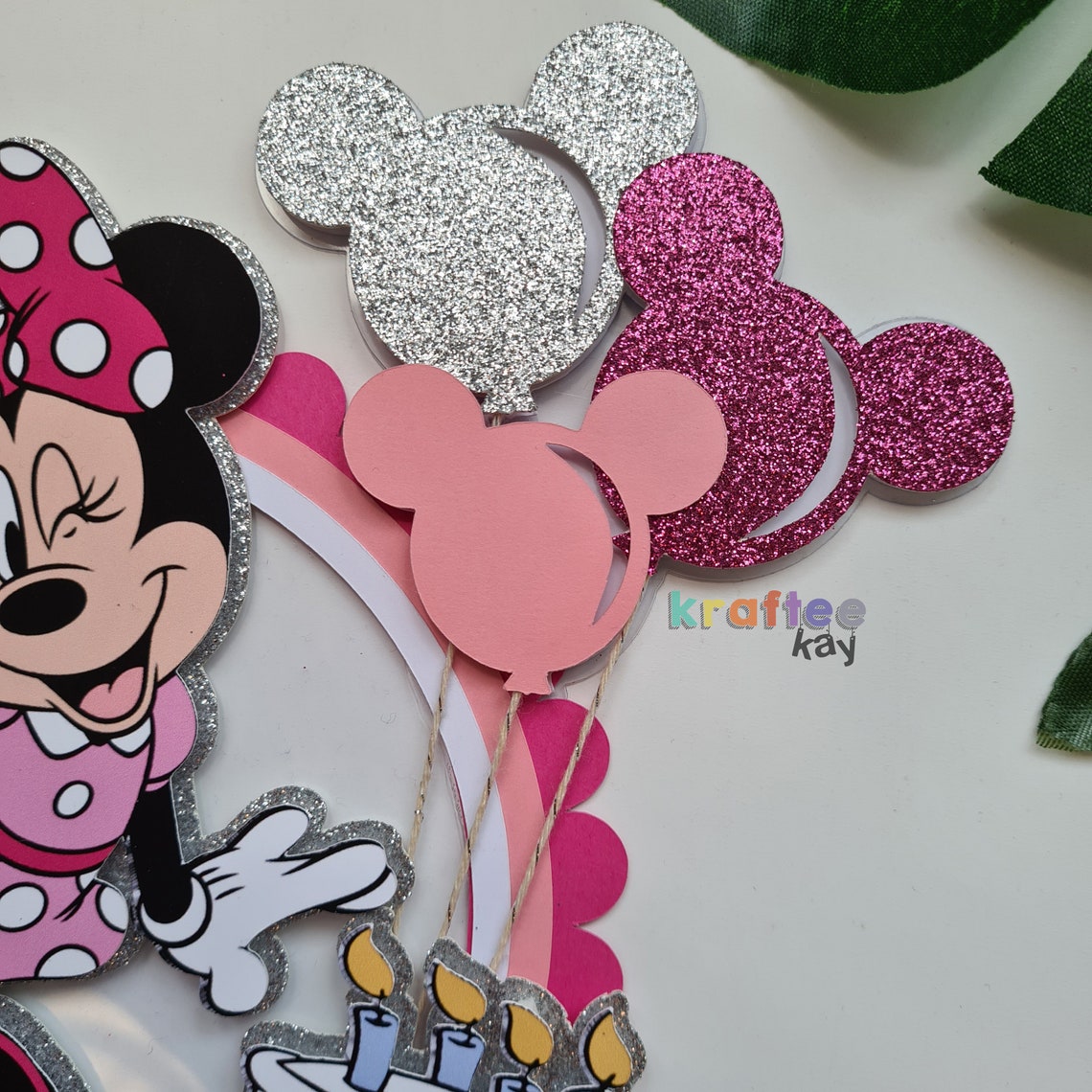 Custom Minnie Mouse Cake Topper Birthday Cake Topper Etsy