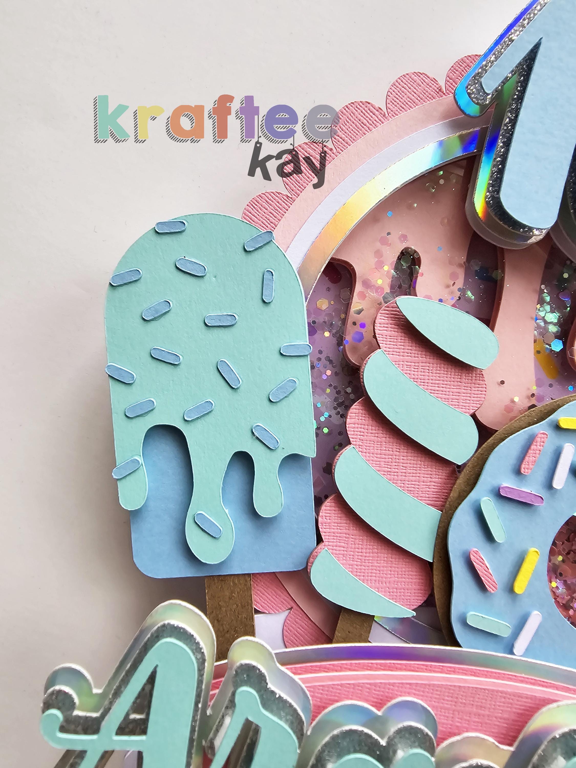 Ice Cream Cake Topper