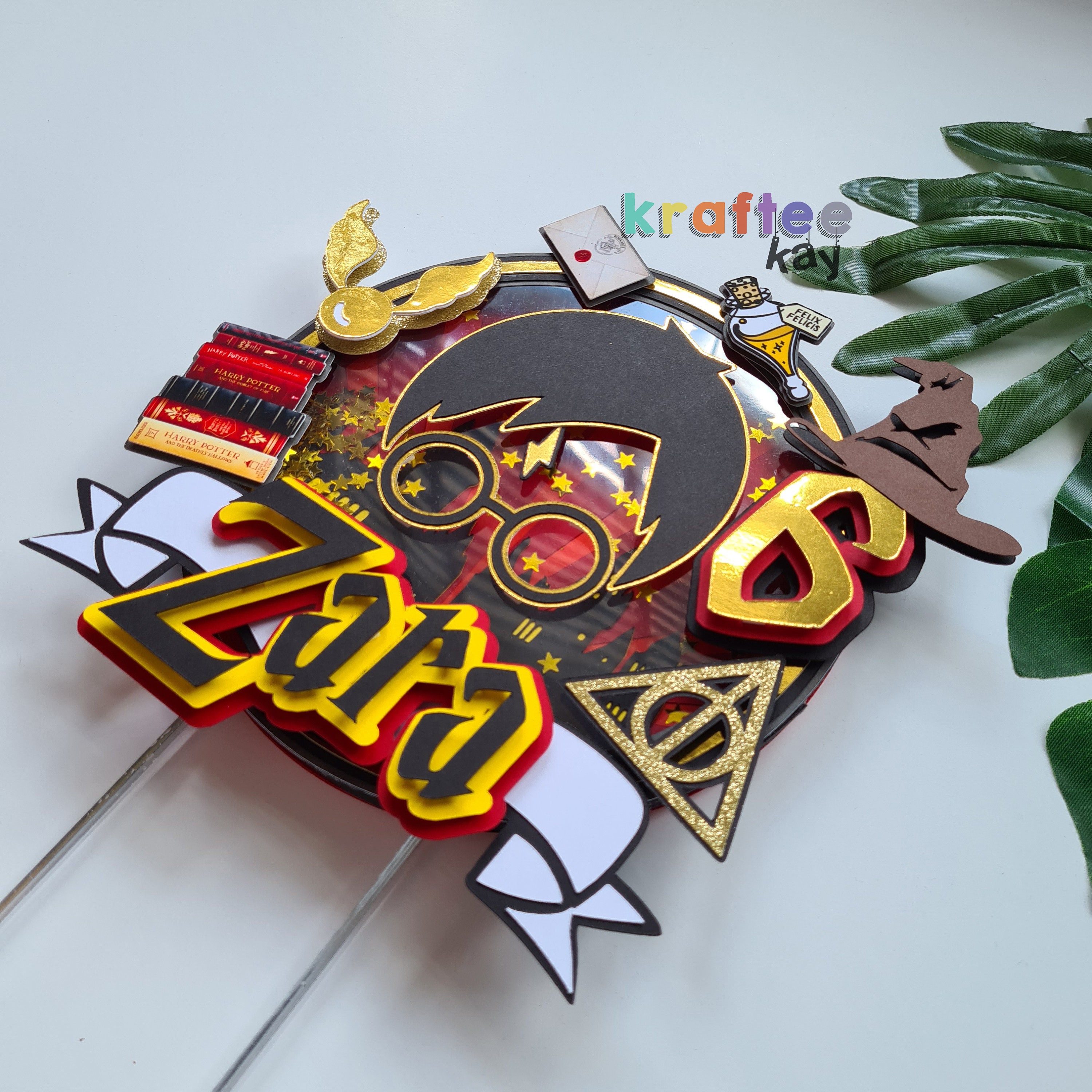 Topper de pastel de Harry Potter personalizado Topper de Etsy