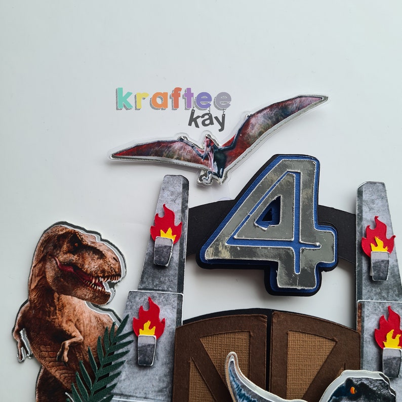 Custom Jurassic World Cake Topper Birthday Cake Topper Etsy