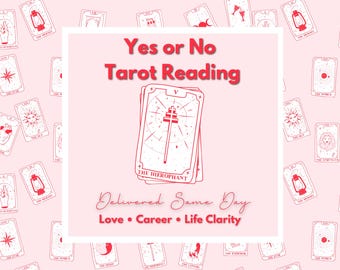 One Question Tarot Reading, Yes or No Psychic Answer, Fast Accurate Intuitive Reading, Spiritual Clarity Guidance