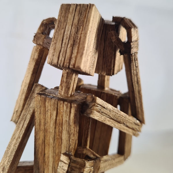 Lovers Embrace - Handcrafted Wooden Matchstick Figure By Tiggidy Designs - Unique One Of A Kind Handmade Gifts