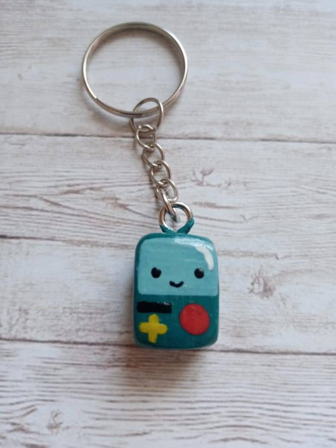BMO Robot Keychain Cute Funny Keychain Ceramic Keychain Etsy
