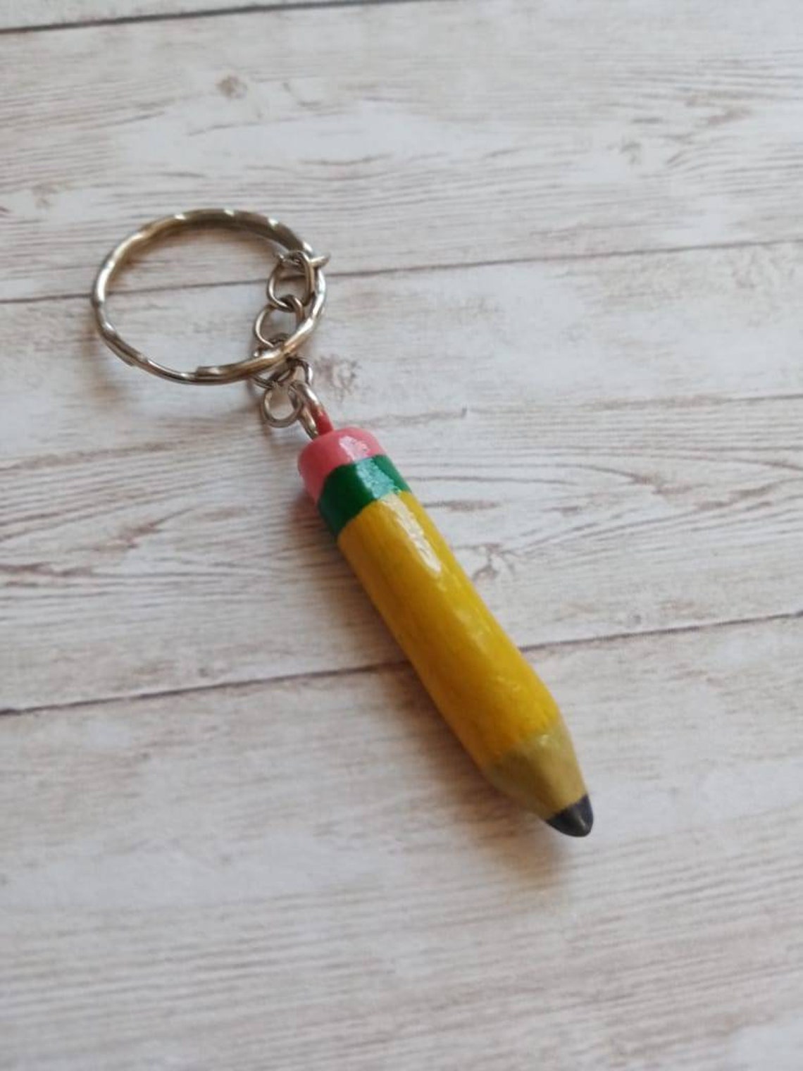 Handmade Keychain Pencil For Keys Keyring Pencil For Etsy