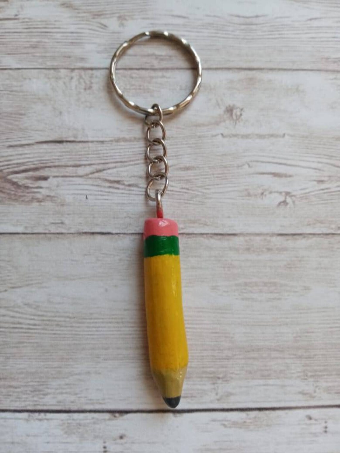 Handmade Keychain Pencil For Keys Keyring Pencil For Etsy