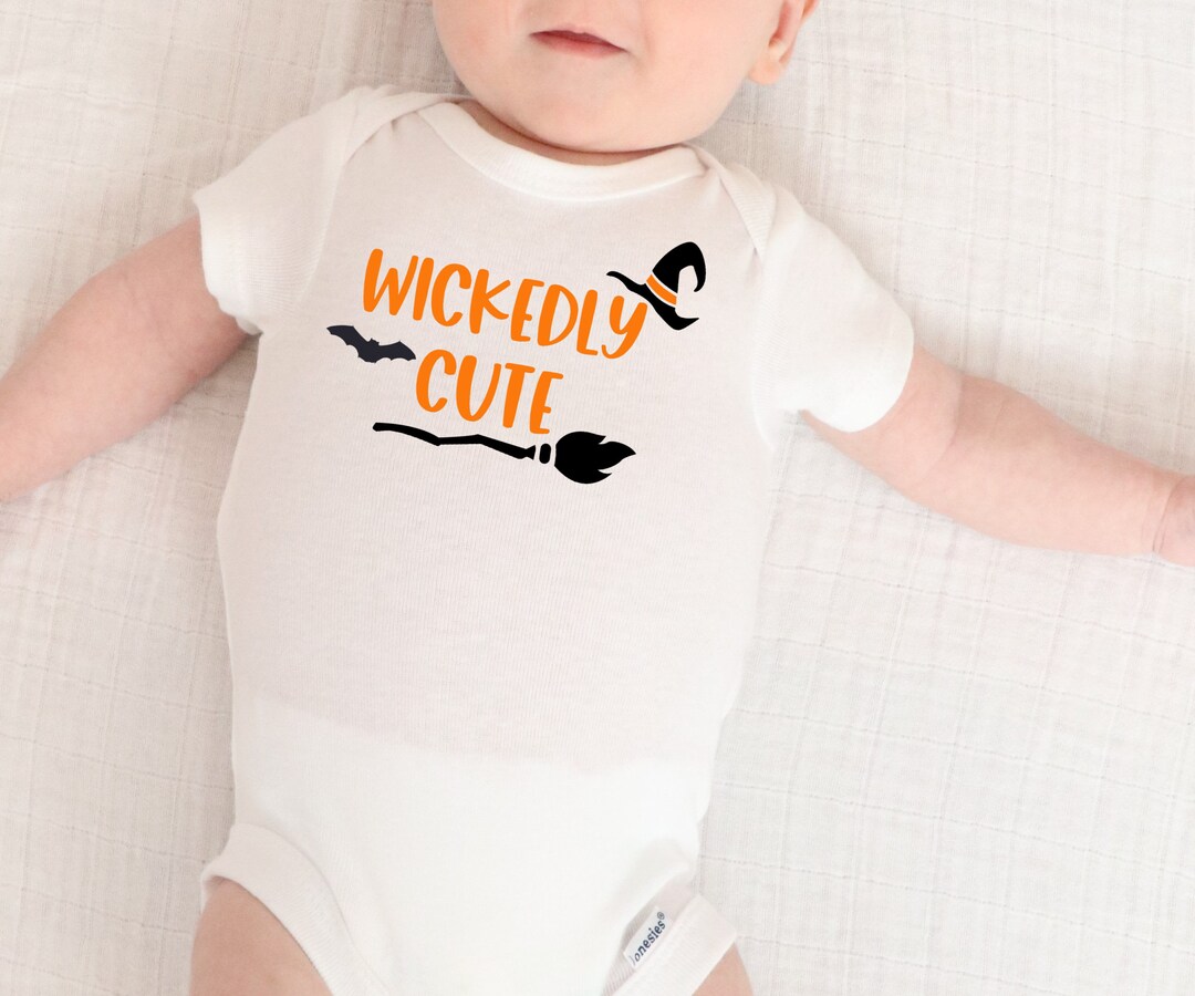 Wickedly Cute Baby Onesies®, Cute Halloween Infant Shirt, Funny