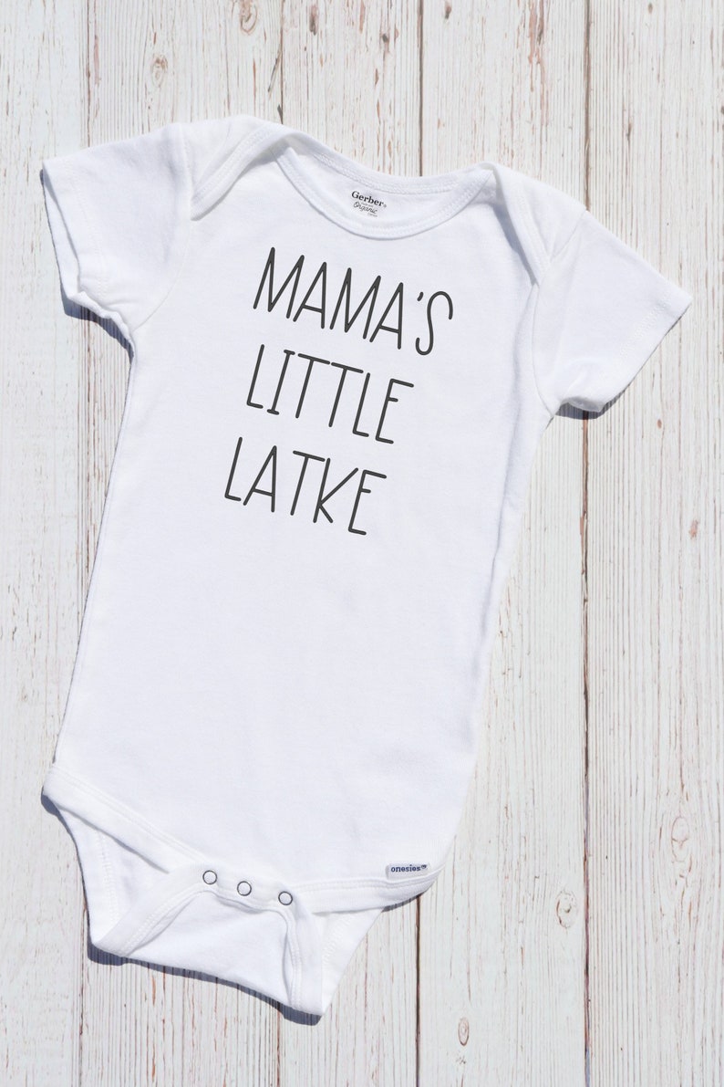Mamas Little Latke Hanukkah ONESIES® Bodysuit, First Chanukah Shirt
