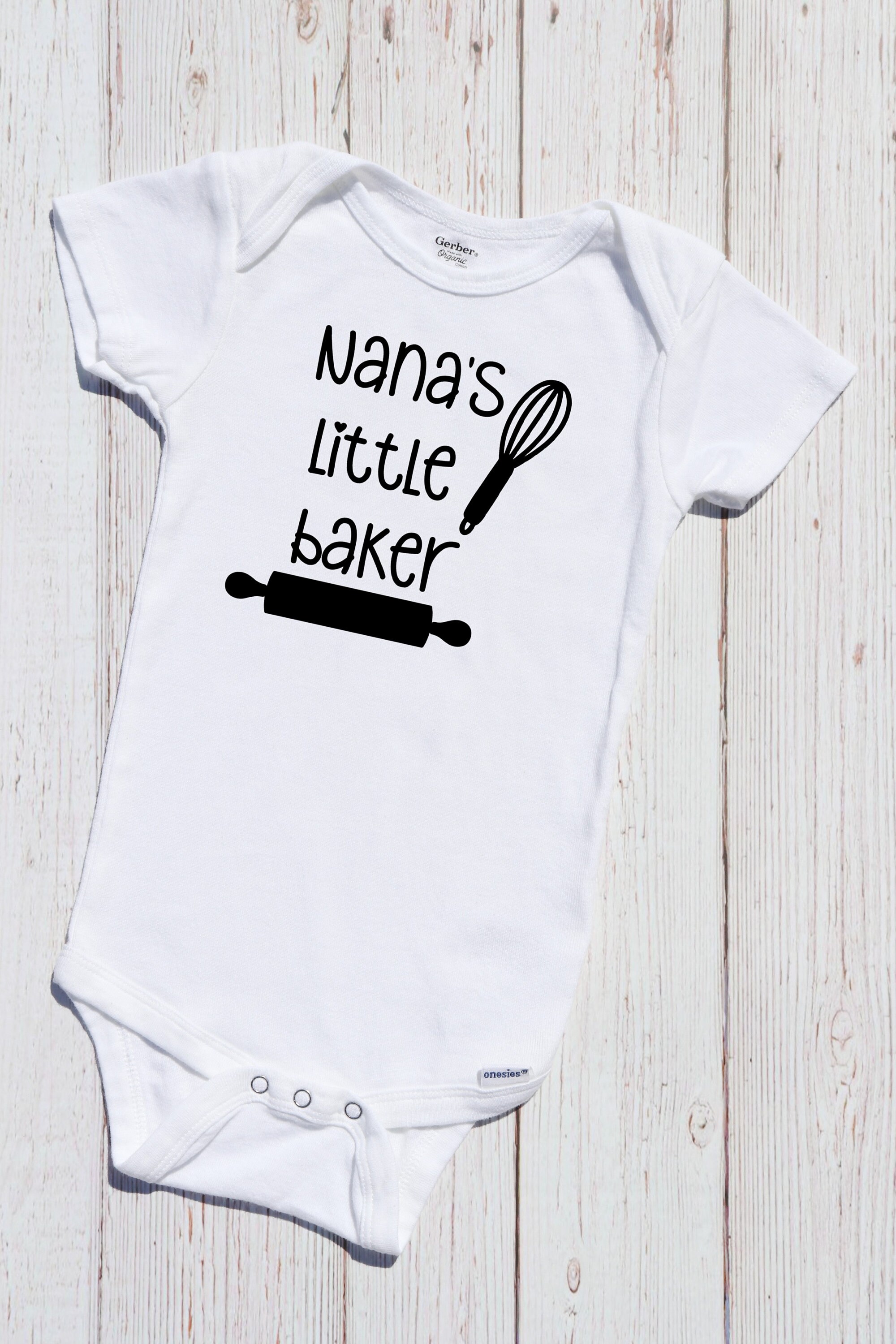 Nanas Little Baker ONESIES® Bodysuit Baby Baking Infant - Etsy