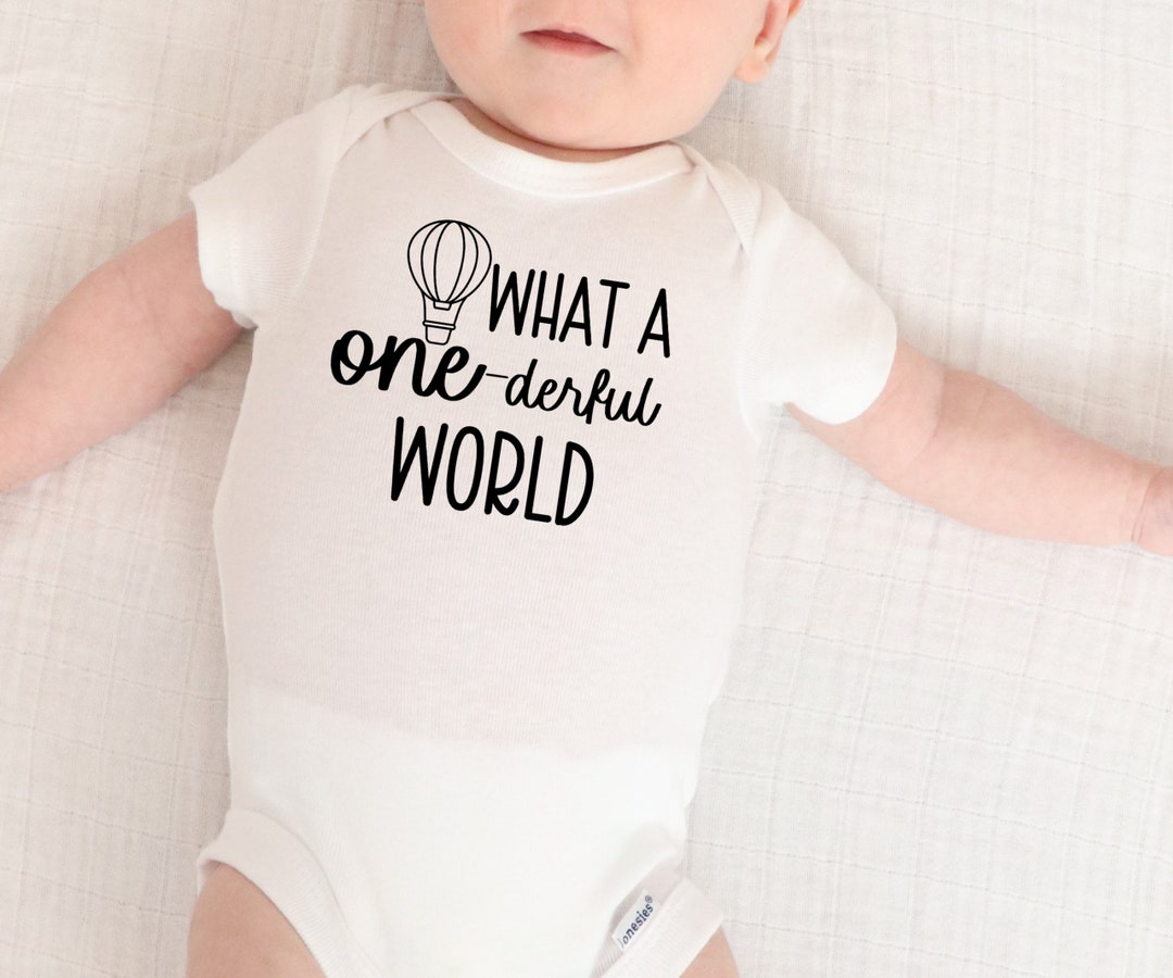Onederful World Birthday ONESIES® Bodysuit, 1st Birthday Baby Outfit