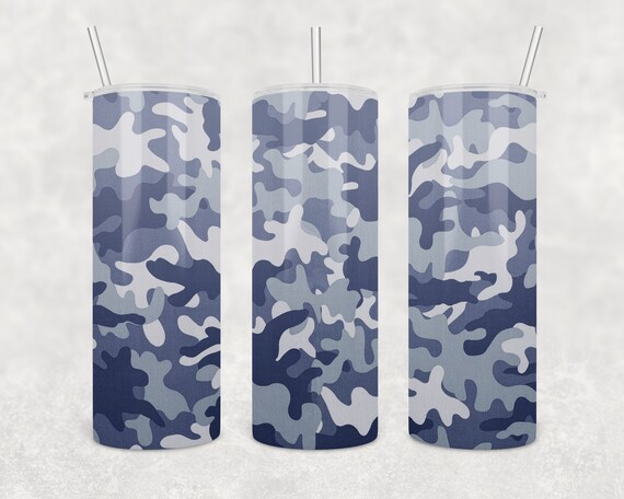 Best Dad Ever Camo Photo Frame Tumbler 20oz Skinny Tumbler Wrap Designs ...