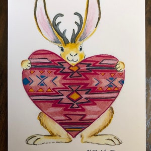 Jackalope Valentinstag-Karte
