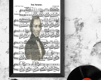 Chopin Printable Wandbehang | Sofort Download | Digitales, vielseitiges Poster | Musikliebhaber
