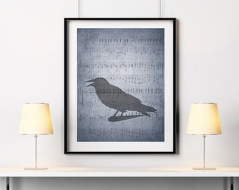 Spieluhr Vogel | Herunterladbare Drucke | Druckbare Wandkunst | Poster | Instant Wandkunst