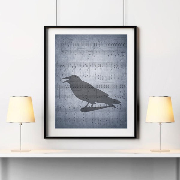 Spieluhr Vogel | Herunterladbare Drucke | Druckbare Wandkunst | Poster | Instant Wandkunst