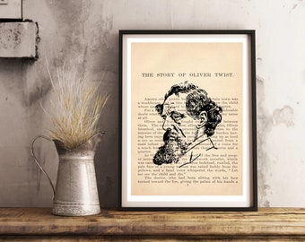 Charles Dickens | Oliver Twist | Herunterladbare Drucke | Druckbare Wandkunst | Poster | Instant Wandkunst | Scrapbooking