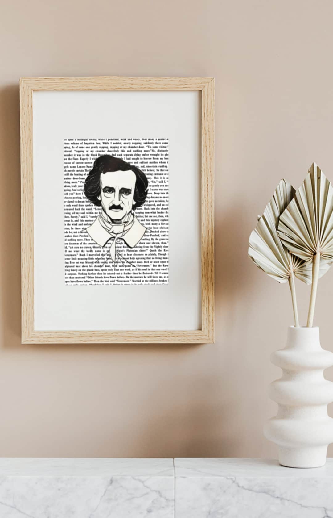 Edgar Allan Poe Downloadable Print With "the Raven" Text | Printable ...